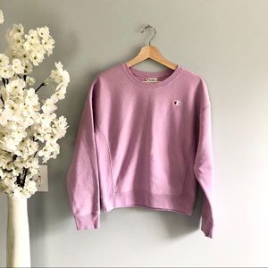 Light Pink Champion Reverse Weave Crewneck